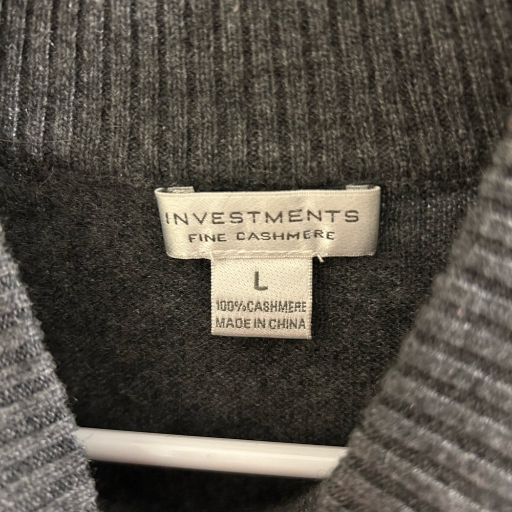 Charcoal Cashmere Sweater